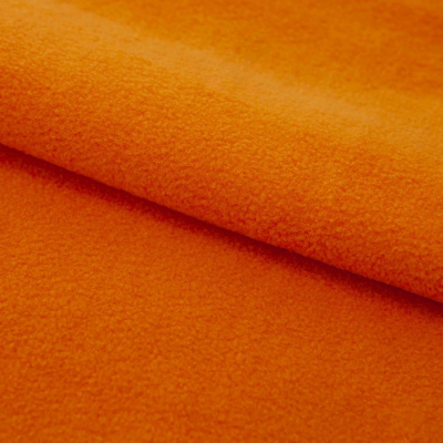 Флис DTY 16-1358, 250 г/м2, шир. 150 см, цвет оранжевый - купить в Волгограде. Цена 640.46 руб.