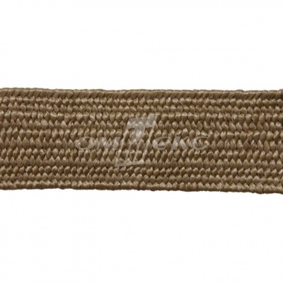 Тесьма отделочная полипропиленовая плетеная эластичная #2, шир. 40мм, цв.- соломенный - купить в Волгограде. Цена: 50.99 руб.