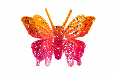 Бабочка декоративная пластиковая #10 - купить в Волгограде. Цена: 7.09 руб.