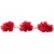 Тесьма плетеная "Рюш", упак. 9,14 м, цвет красный - купить в Волгограде. Цена: 46.82 руб.