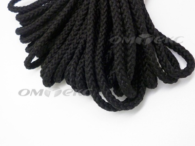 Шнур В-035 4 мм круп.плетение 100 м черный - купить в Волгограде. Цена: 156.40 руб.