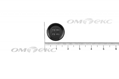 51400/15 мм (4 пр) черные пуговицы - купить в Волгограде. Цена: 0.67 руб.