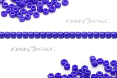 Бисер (ОS) 11/0 ( упак.100 гр) цв.48 - синий - купить в Волгограде. Цена: 48 руб.