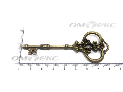 Декоративный элемент для творчества из металла "Ключ"8,5 см  - купить в Волгограде. Цена: 26.93 руб.