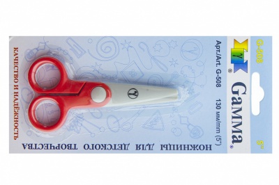 Ножницы G-508 детские 130 мм - купить в Волгограде. Цена: 118.32 руб.