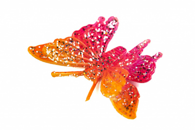 Бабочка декоративная пластиковая #10 - купить в Волгограде. Цена: 7.09 руб.