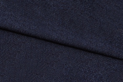 Ткань джинсовая №96, 160 гр/м2, шир.148см, цвет т.синий - купить в Волгограде. Цена 350.42 руб.