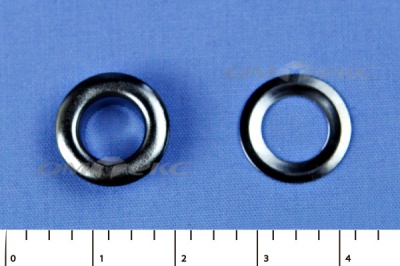 Люверсы металлические, блочка/кольцо, №5 (8 мм) упак.1000 шт- цв.никель - купить в Волгограде. Цена: 392 руб.