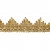 Тесьма металлизированная 0384-0240, шир. 40 мм/уп. 25+/-1 м, цвет золото - купить в Волгограде. Цена: 490.74 руб.