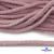Шнур плетеный d-6 мм круглый, 70% хлопок 30% полиэстер, уп.90+/-1 м, цв.1087-розовый - купить в Волгограде. Цена: 588 руб.
