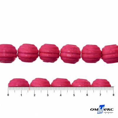 0309-Бусины деревянные "ОмТекс", 16 мм, упак.50+/-3шт, цв.023-розовый - купить в Волгограде. Цена: 62.22 руб.
