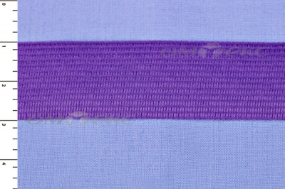 Окантовочная тесьма №0225, шир. 22 мм (в упак. 100 м), цвет фиолет - купить в Волгограде. Цена: 271.60 руб.