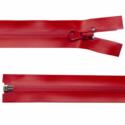 Молния водонепроницаемая PVC Т-7, 60 см, разъемная, цвет (820) красный - купить в Волгограде. Цена: 49.39 руб.