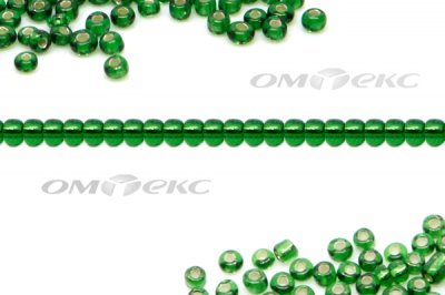 Бисер (SL) 11/0 ( упак.100 гр) цв.27В - зелёный - купить в Волгограде. Цена: 53.34 руб.