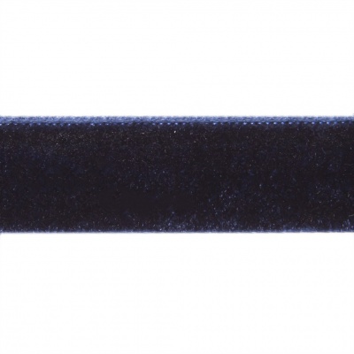 Лента бархатная нейлон, шир.12 мм, (упак. 45,7м), цв.180-т.синий - купить в Волгограде. Цена: 411.60 руб.