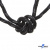 Шнурки #3-10, круглые с наполнителем 130 см, светоотражающие, цв.-чёрный - купить в Волгограде. Цена: 75.38 руб.