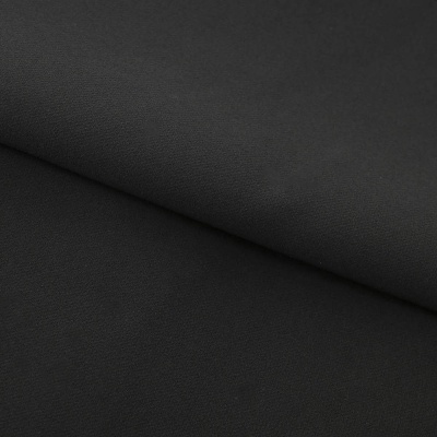 Костюмная ткань "Элис", 220 гр/м2, шир.150 см, цвет чёрный - купить в Волгограде. Цена 308 руб.