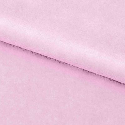 Велюр JS LIGHT 1, 220 гр/м2, шир.150 см, (3,3 м/кг), цвет бл.розовый - купить в Волгограде. Цена 1 055.34 руб.