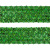 Тесьма с пайетками D4, шир. 35 мм/уп. 25+/-1 м, цвет зелёный - купить в Волгограде. Цена: 1 308.30 руб.