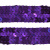 Тесьма с пайетками 12, шир. 20 мм/уп. 25+/-1 м, цвет фиолет - купить в Волгограде. Цена: 778.19 руб.