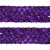 Тесьма с пайетками 12, шир. 35 мм/уп. 25+/-1 м, цвет фиолет - купить в Волгограде. Цена: 1 308.30 руб.