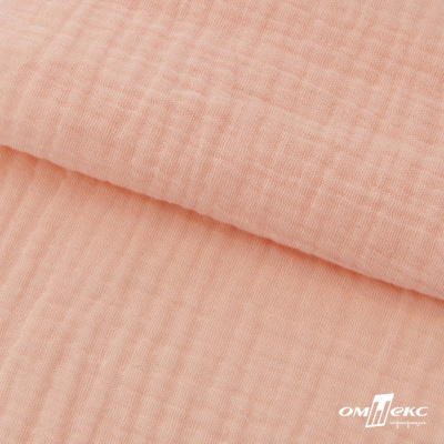 Ткань Муслин, 100% хлопок, 125 гр/м2, шир. 140 см #201 цв.(18)-розовый персик - купить в Волгограде. Цена 464.97 руб.