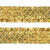 Тесьма с пайетками D16, шир. 35 мм/уп. 25+/-1 м, цвет золото - купить в Волгограде. Цена: 1 281.60 руб.