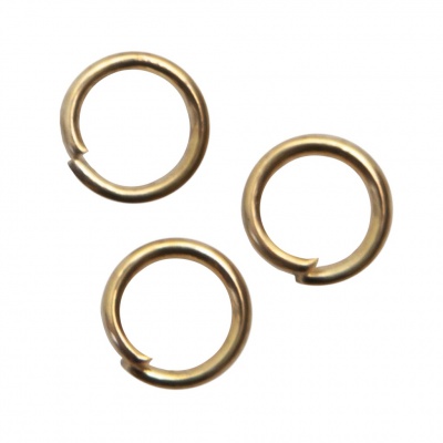 Кольцо  соединительное для бижутерии 5 мм, цв.-золото - купить в Волгограде. Цена: 0.44 руб.
