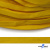 Шнур плетеный (плоский) d-12 мм, (уп.90+/-1м), 100% полиэстер, цв.269 - жёлтый - купить в Волгограде. Цена: 8.62 руб.
