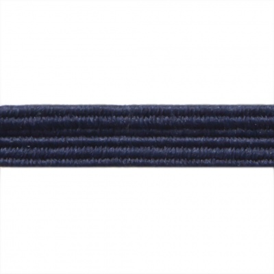 Резиновые нити с текстильным покрытием, шир. 6 мм ( упак.30 м/уп), цв.- 117-т.синий - купить в Волгограде. Цена: 152.05 руб.