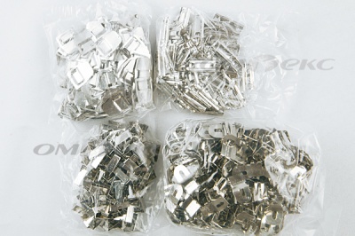 Крючки брючные 4 шипа "Стром" 144 шт. никель - купить в Волгограде. Цена: 383.97 руб.