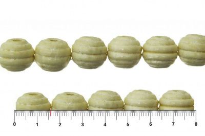 0309-Бусины деревянные "ОмТекс", 16 мм, упак.50+/-3шт, цв.035-белый - купить в Волгограде. Цена: 62.22 руб.