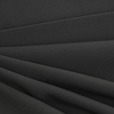 Костюмная ткань "Элис", 200 гр/м2, шир.150см, цвет чёрный - купить в Волгограде. Цена 306.20 руб.