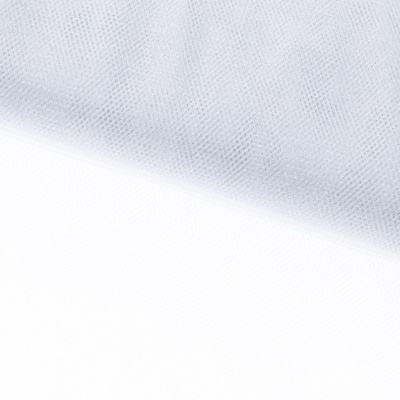 Трикотажное полотно Тюль Кристалл, 100% полиэфир, 16-01/белый, 15гр/м2, шир.160см. - купить в Волгограде. Цена 129.70 руб.