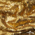 Трикотажное полотно, Сетка с пайетками,188 гр/м2, шир.140 см, цв.-тем.золото (#51) - купить в Волгограде. Цена 505.15 руб.