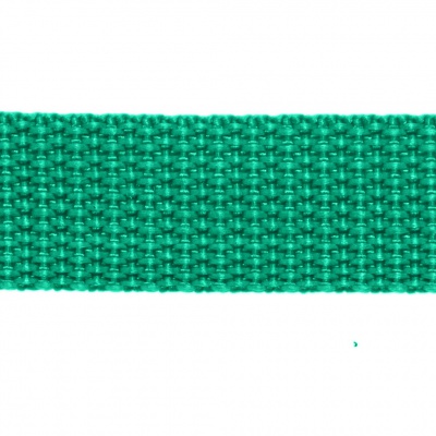 Стропа текстильная, шир. 25 мм (в нам. 50+/-1 ярд), цвет яр.зелёный - купить в Волгограде. Цена: 397.52 руб.