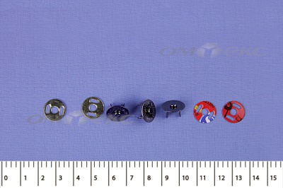 Кнопки магнитные МКМ-02, диам. 18 мм, чёрный никель - купить в Волгограде. Цена: 14.49 руб.