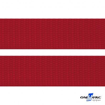Красный - цв.171- Текстильная лента-стропа 550 гр/м2 ,100% пэ шир.50 мм (боб.50+/-1 м) - купить в Волгограде. Цена: 797.67 руб.
