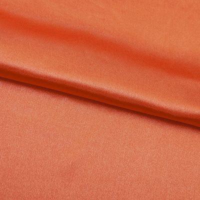 Поли креп-сатин 18-1445, 120 гр/м2, шир.150см, цвет оранжевый - купить в Волгограде. Цена 155.57 руб.