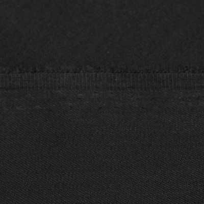 Костюмная ткань с вискозой "Рошель", 250 гр/м2, шир.150см, цвет чёрный - купить в Волгограде. Цена 438.12 руб.