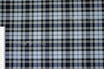 Ткань костюмная клетка Т7274 2004, 220 гр/м2, шир.150см, цвет т.синий/гол/бел - купить в Волгограде. Цена 