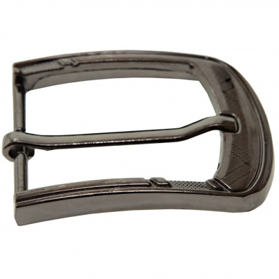 Пряжка металлическая для мужского ремня SC035#3 (шир.ремня 40 мм), цв.-тем.никель - купить в Волгограде. Цена: 43.93 руб.