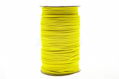 0370-1301-Шнур эластичный 3 мм, (уп.100+/-1м), цв.110 - желтый - купить в Волгограде. Цена: 459.62 руб.