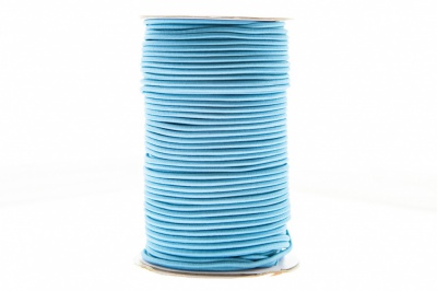 0370-1301-Шнур эластичный 3 мм, (уп.100+/-1м), цв.168 - голубой - купить в Волгограде. Цена: 459.62 руб.