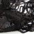 Трикотажное полотно с пайетками, шир.130 см, #311-бахрома чёрная - купить в Волгограде. Цена 1 183.35 руб.