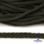 Шнур плетеный d-6 мм круглый, 70% хлопок 30% полиэстер, уп.90+/-1 м, цв.1075-хаки - купить в Волгограде. Цена: 588 руб.