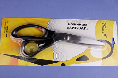 Ножницы ЗИГ-ЗАГ "MAXWELL" 230 мм - купить в Волгограде. Цена: 1 041.25 руб.