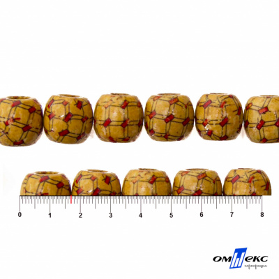 0189-Бусины деревянные "ОмТекс", 17 мм, упак.50+/-3шт - купить в Волгограде. Цена: 83.66 руб.