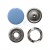 Кнопка рубашечная (закрытая) 9,5мм - эмаль, цв.182 - св.голубой - купить в Волгограде. Цена: 5.74 руб.