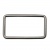 Рамка металлическая прямоугольная, 40 х 15 мм- тём.никель - купить в Волгограде. Цена: 4.60 руб.